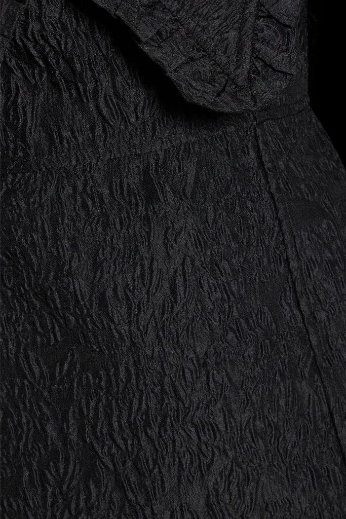 商品Ganni|Ruffle-trimmed cloqué mini dress,价格¥1270,第4张图片详细描述