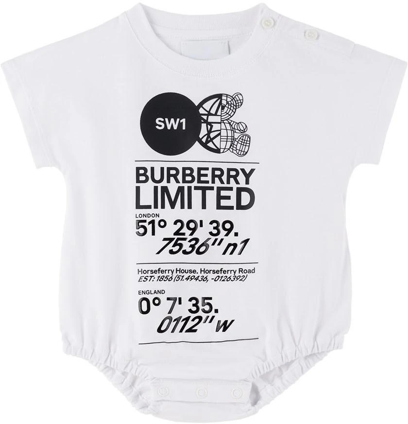 商品Burberry|Baby Two-Pack Black & White Benny Jumpsuit Set,价格¥1194,第4张图片详细描述