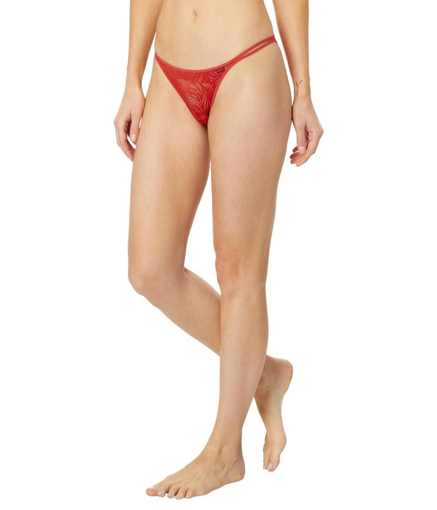 商品Calvin Klein|Sheer Marquisette with Lace High Leg Tanga,价格¥150,第1张图片