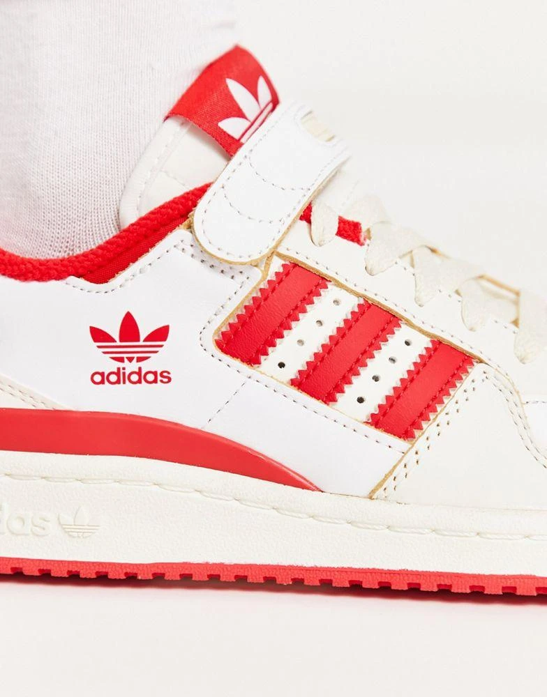 商品Adidas|adidas Originals Forum 84 low trainers in white and red,价格¥855,第2张图片详细描述