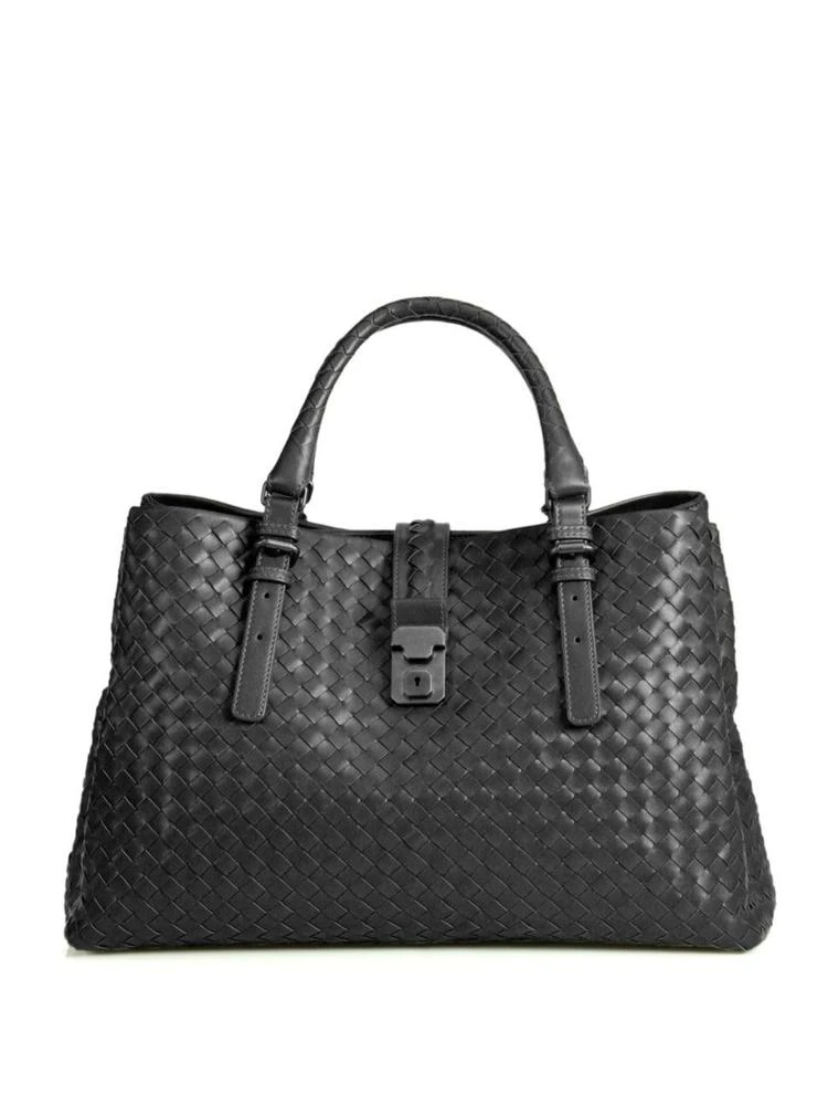 商品Bottega Veneta|Bottega Veneta - Roma Medium Intrecciato Leather Satchel,价格¥28100,第1张图片