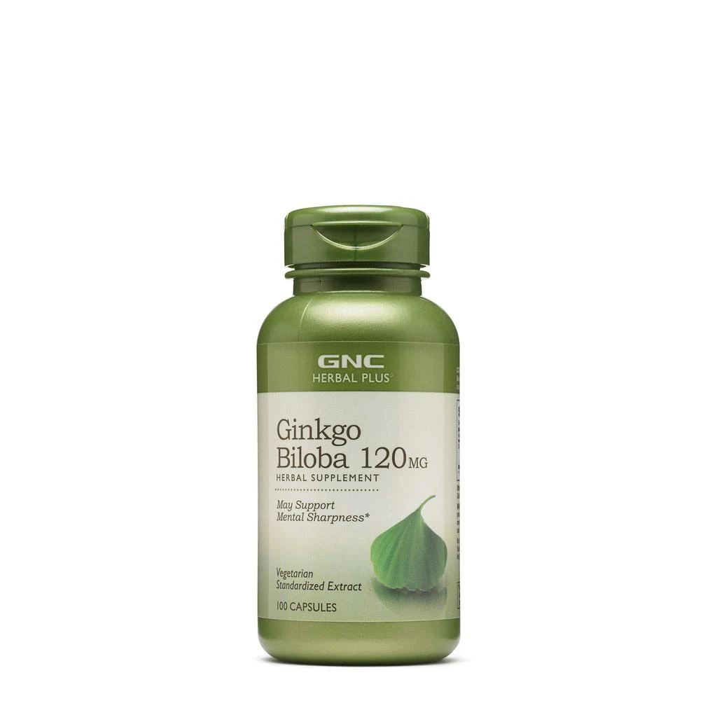 商品GNC|GNC Herbal Plus Ginkgo Biloba 120mg | Supports Mental Sharpness, Vegetarian | 100 Capsules,价格¥188,第1张图片
