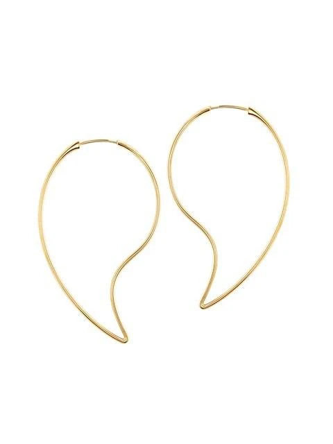 商品Birks|Pétale 18K Yellow Gold Large Hoop Earrings,价格¥11189,第1张图片