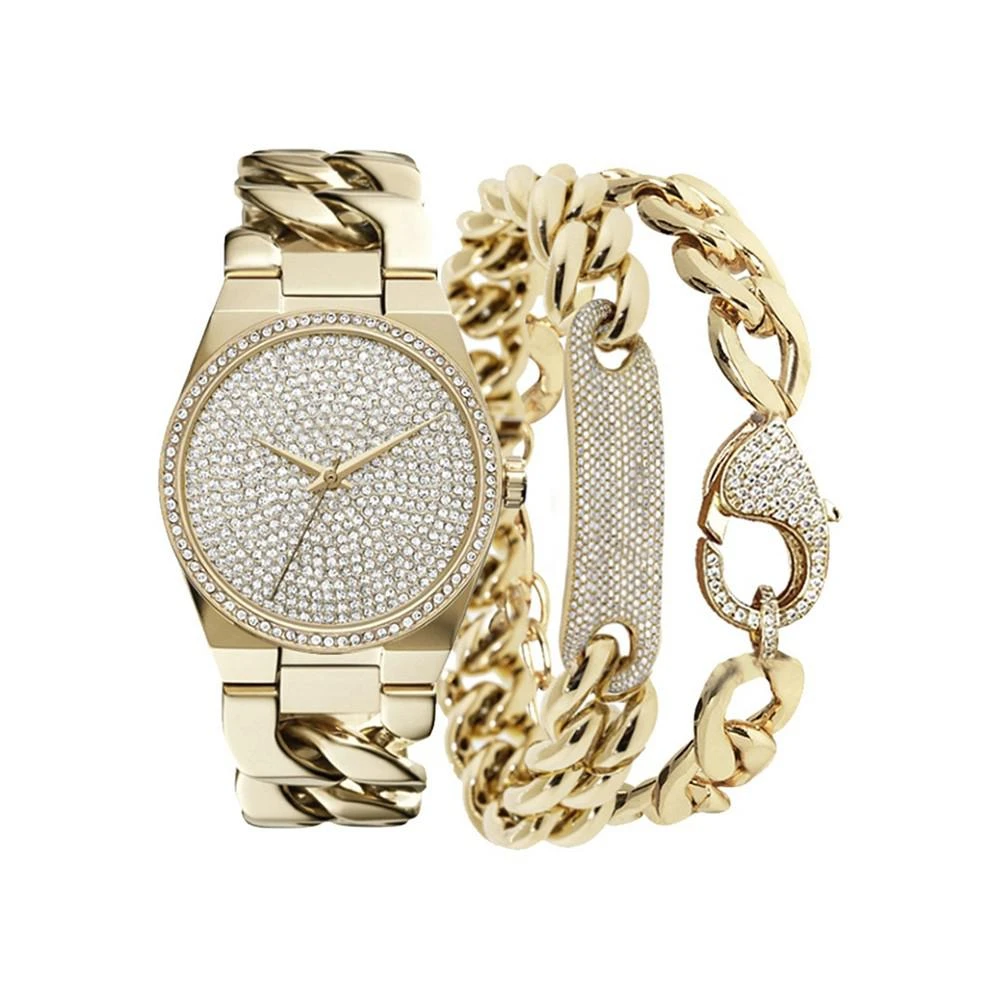商品KENDALL & KYLIE|iTouch Women's Gold -Tone Metal Bracelet Watch,价格¥150,第1张图片