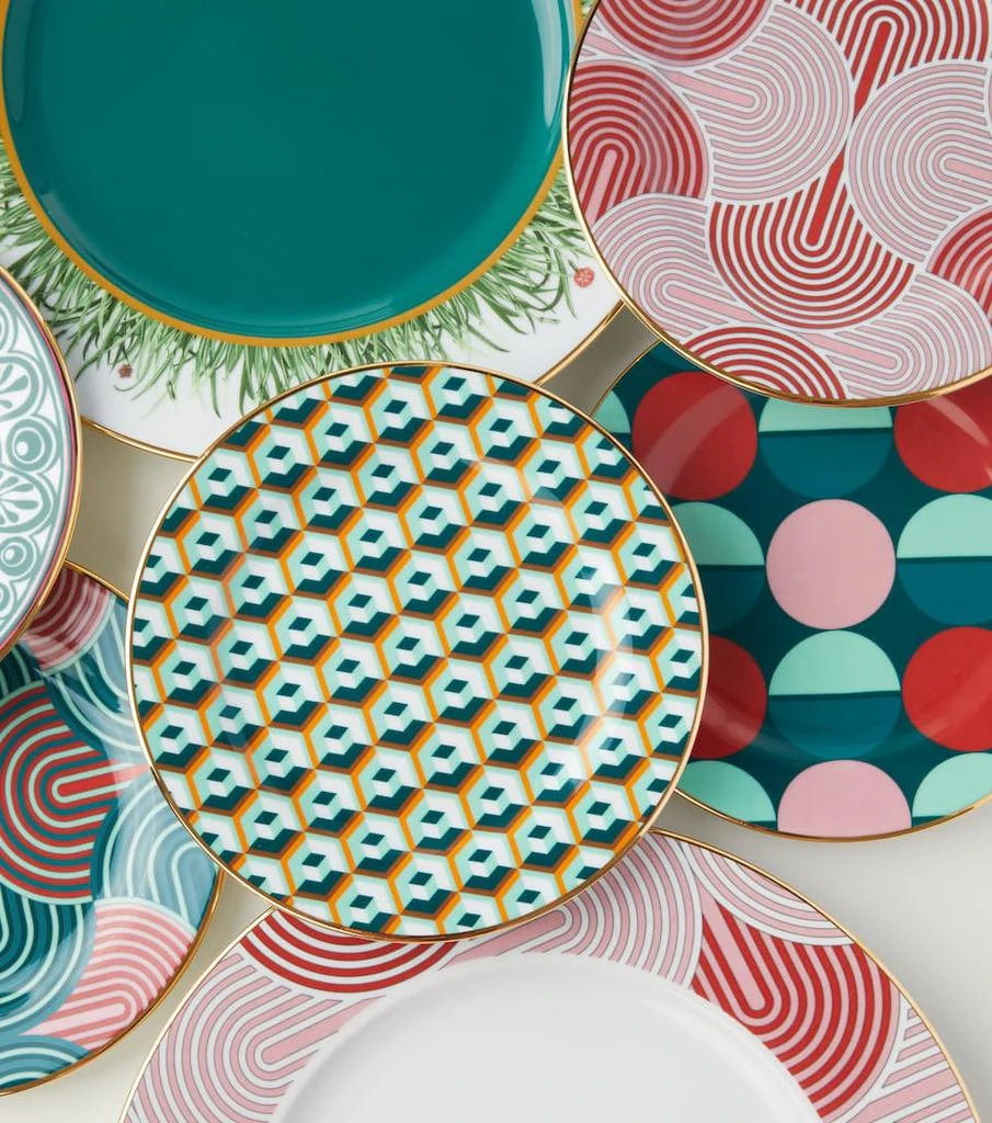商品LA DOUBLE J|Cubi Verde set of 2 dessert plates,价格¥941,第3张图片详细描述