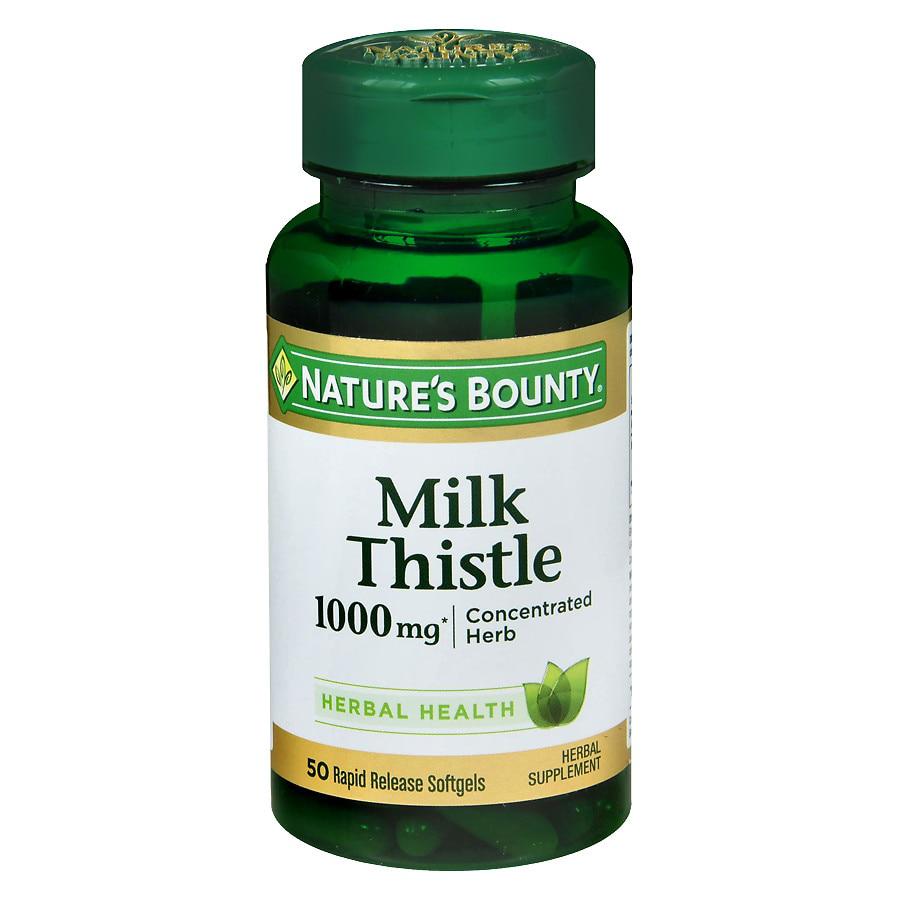 Nature's Bounty | Milk Thistle 1000 mg Herbal Supplement Softgels 29.75元 商品图片