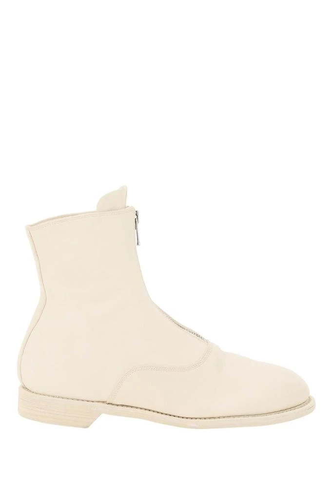 商品guidi|FRONT ZIP LEATHER ANKLE BOOTS,价格¥7199,第1张图片