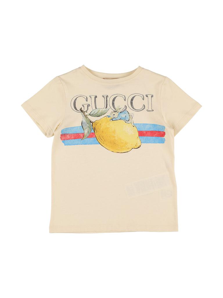 GUCCI PETER RABBIT コラボ Tシャツ クリーム色 9aab9779-fc9f-390e-b887-