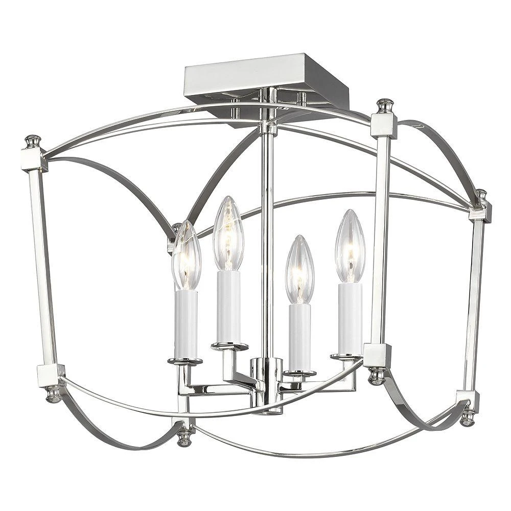 商品Sean Lavin|Visual Comfort Thayer 4 Light Semi Flush Mount,价格¥2511,第1张图片详细描述