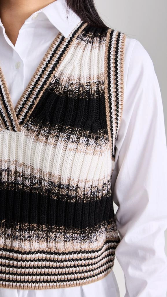 商品VERONICA BEARD|Spear Mixed Media Vest,价格¥2236,第5张图片详细描述