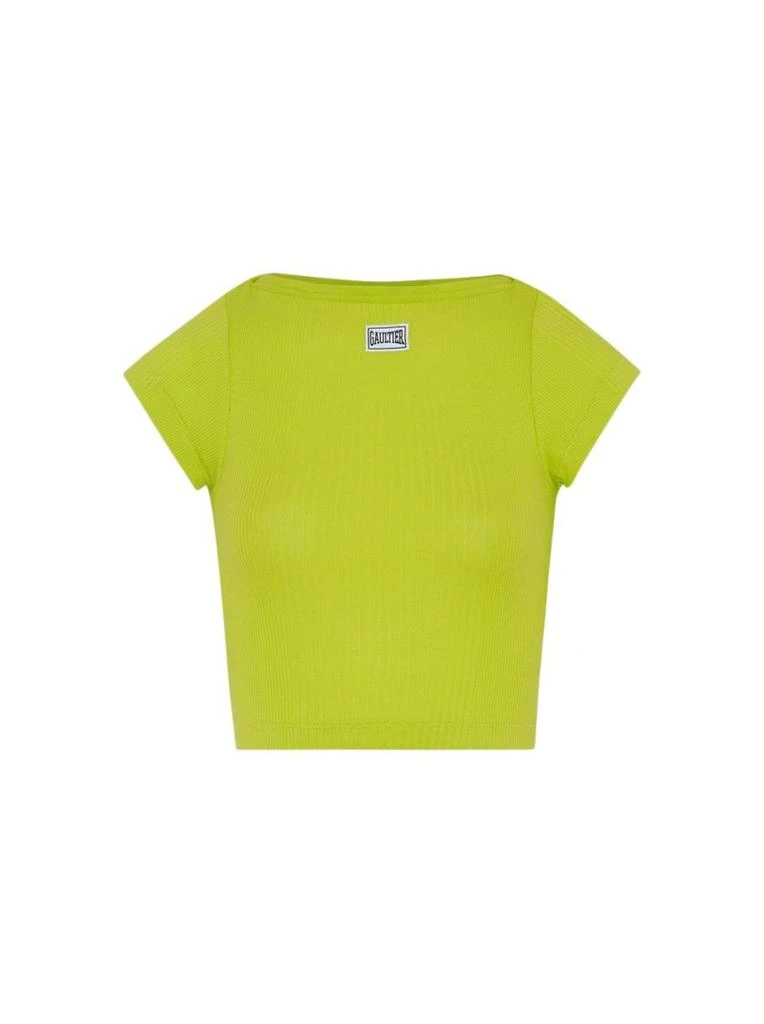 商品Jean Paul Gaultier|Cropped Patch T-Shirt Lime,价格¥1761,第1张图片