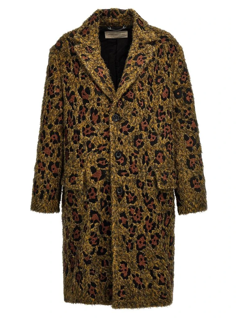 商品Dries Van Noten|Dries Van Noten Animalier Single Breasted Coat,价格¥20208,第1张图片