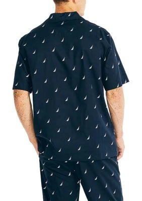 商品Nautica|J Class Printed Cotton Sleep Shirt,价格¥243,第2张图片详细描述