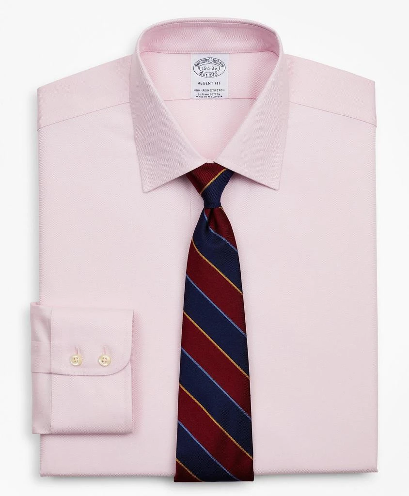 商品Brooks Brothers|Stretch Regent Regular-Fit Dress Shirt, Non-Iron Royal Oxford Ainsley Collar,价格¥413,第1张图片