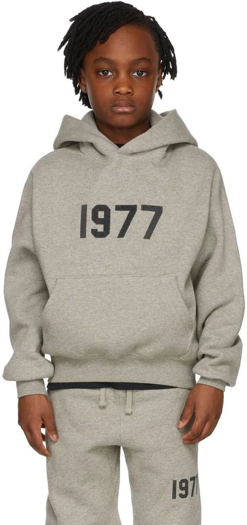 商品Essentials|Kids Grey '1977' Hoodie,价格¥513,第2张图片详细描述