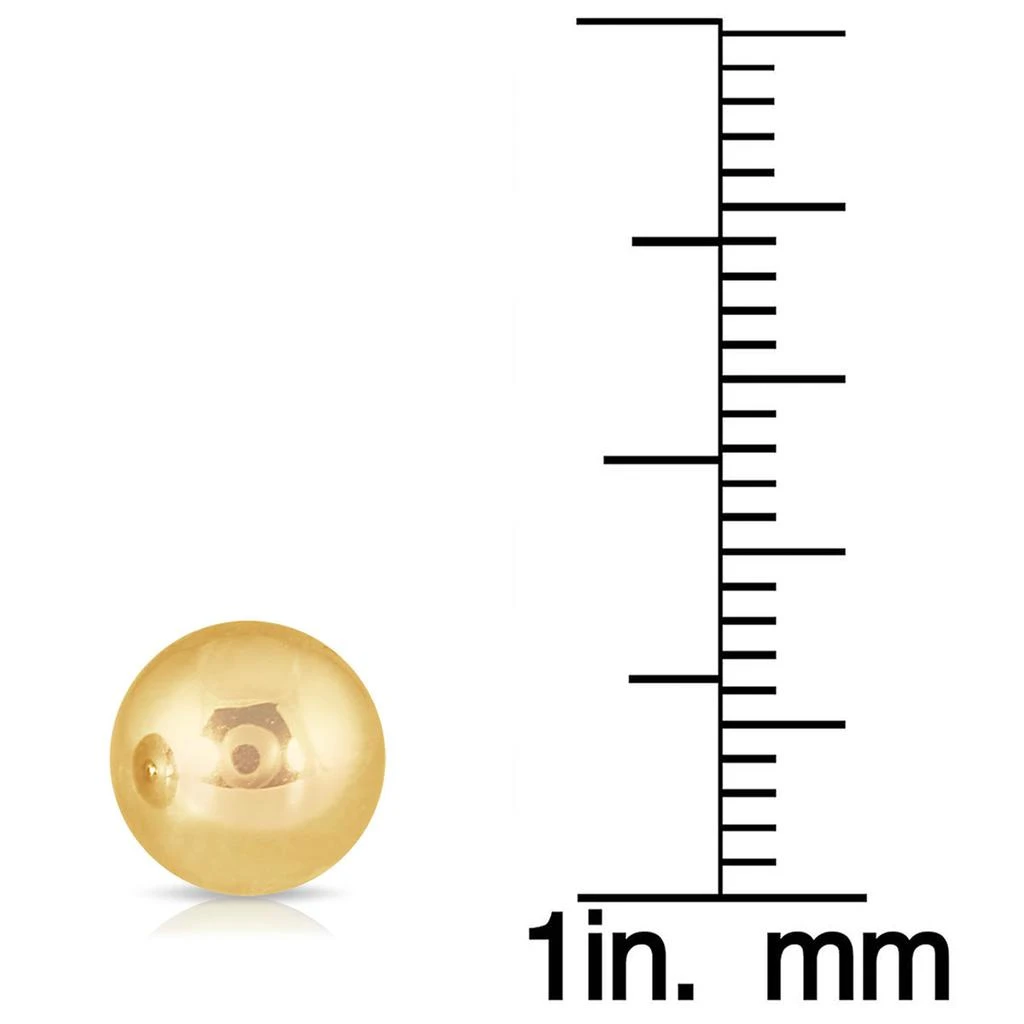 商品Monary|8MM 14K Yellow Gold Filled Round Ball Earrings,价格¥235,第3张图片详细描述