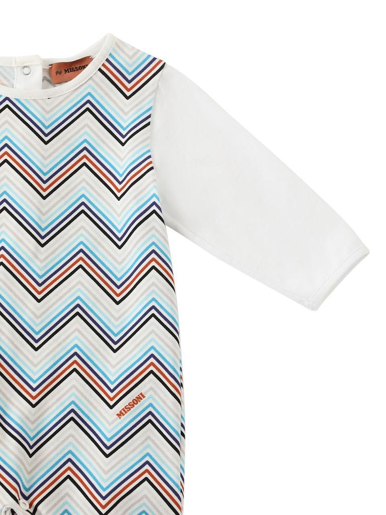 商品Missoni|Printed Organic Cotton Romper, Hat & Bib,价格¥2229,第4张图片详细描述
