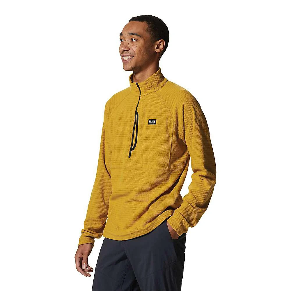 商品Mountain Hardwear|Mountain Hardwear Men's Summit Grid Half Zip Top,价格¥453,第4张图片详细描述