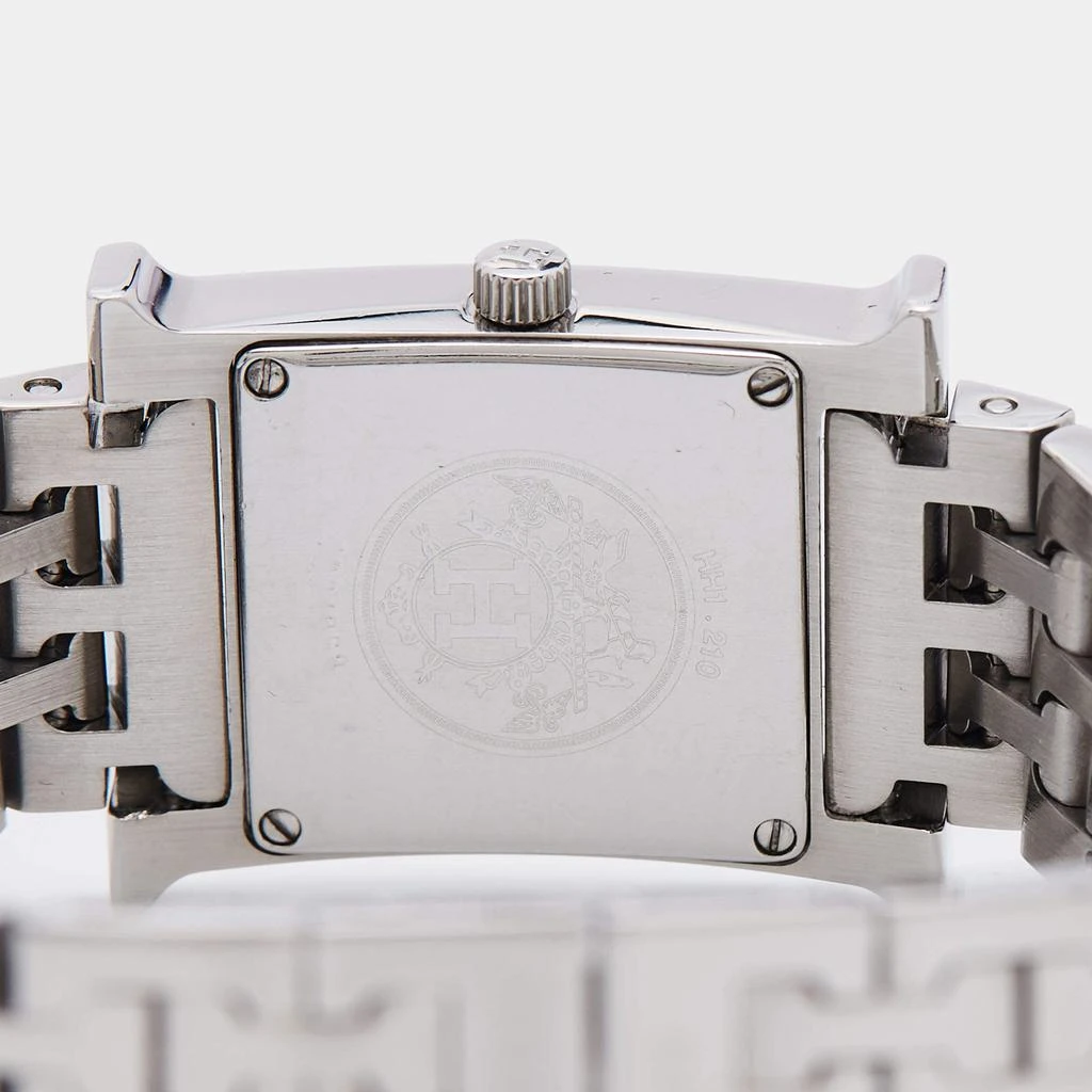 商品[二手商品] Hermes|Hermes Black Stainless Steel Heure H HH1.210 Women's Wristwatch 21 mm,价格¥11795,第4张图片详细描述