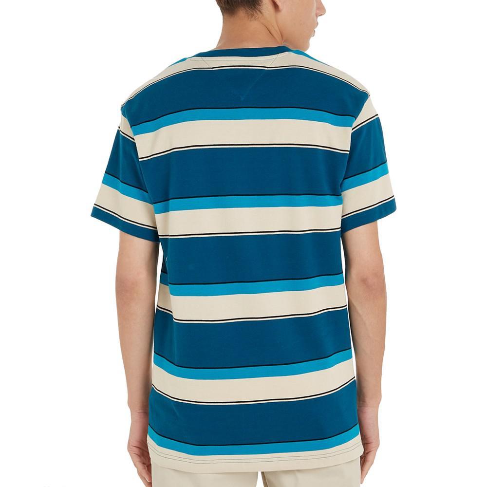 商品Tommy Hilfiger|Men's Bold Pique Stripe Tee,价格¥370,第4张图片详细描述