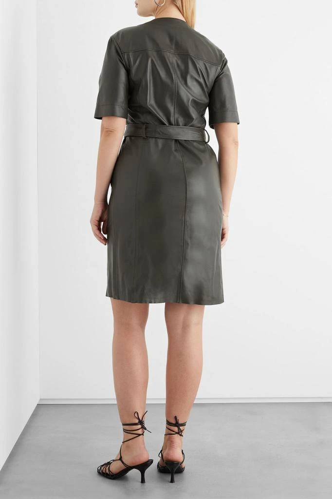 商品IRIS & INK|Andrée belted leather dress,价格¥2160,第5张图片详细描述