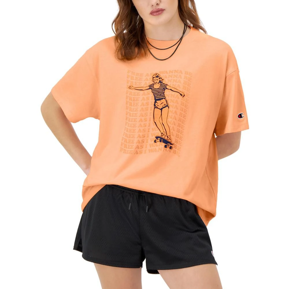 商品CHAMPION|Women's Graphic Loose Fit Short-Sleeve T-Shirt,价格¥113,第1张图片