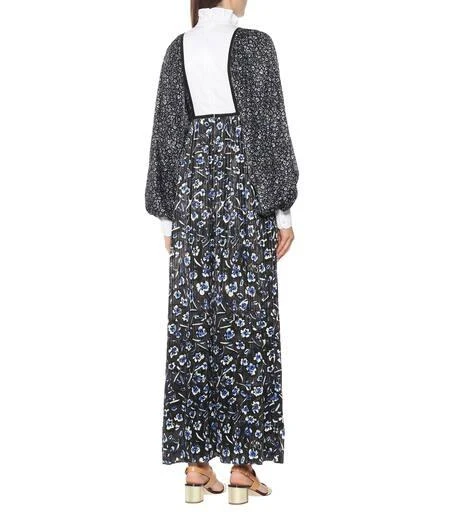商品Tory Burch|花卉弹力真丝加长连衣裙,价格¥6567,第3张图片详细描述