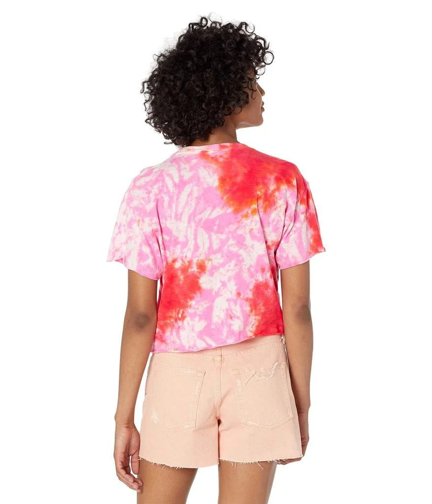 商品The Original Retro Brand|Hello Weekend Tie-Dye Raw Edge Slightly Crop Tee,价格¥147,第2张图片详细描述