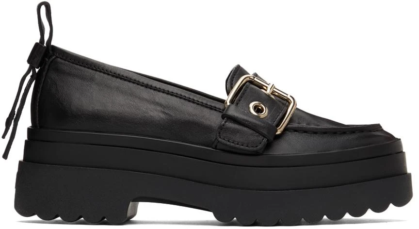 商品RED Valentino|Black Lambskin Loafers,价格¥1470,第1张图片