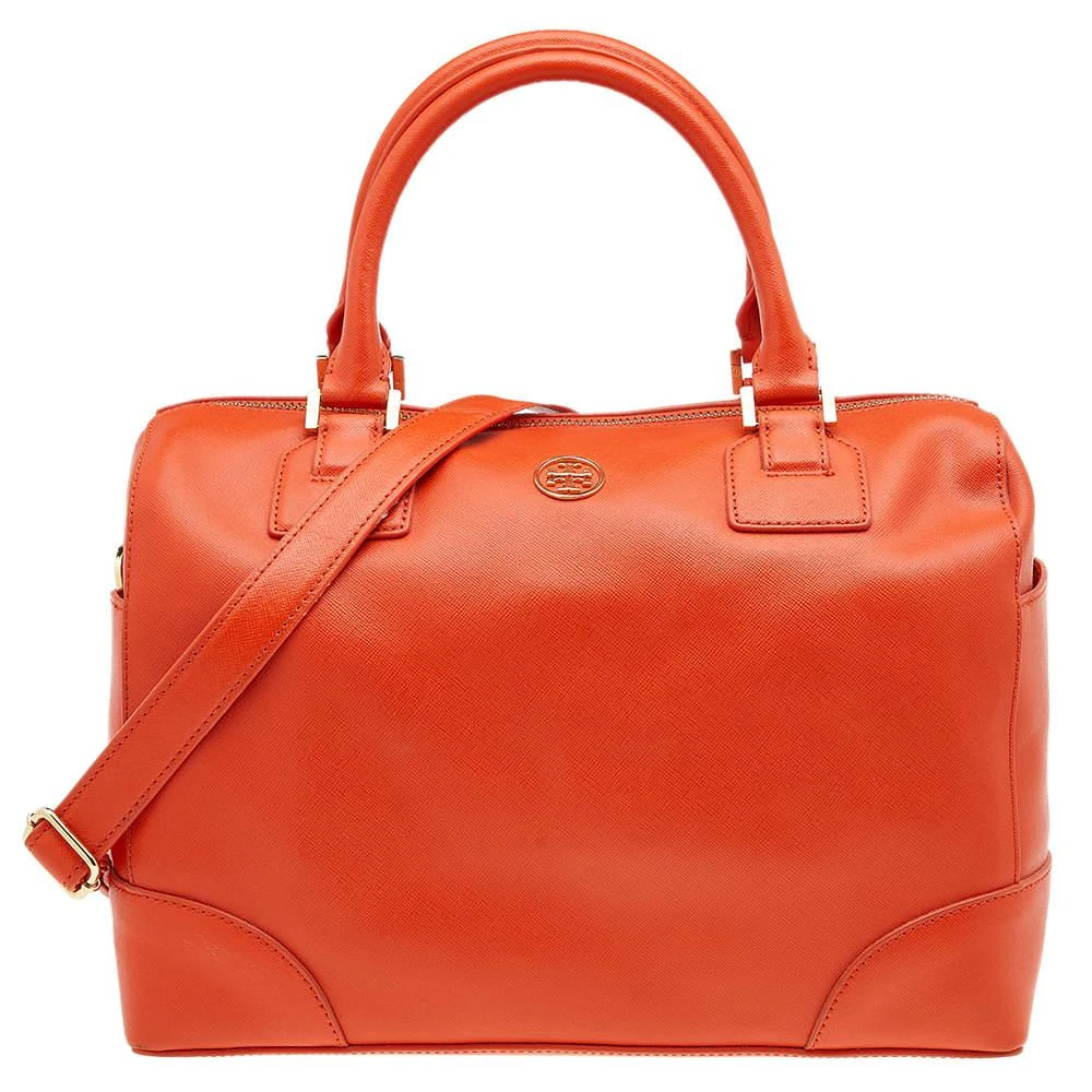 商品[二手商品] Tory Burch|Tory Burch Orange Leather Robinson Middy Satchel,价格¥1223,第1张图片