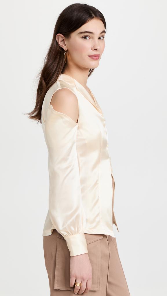 ROKH 镂空肩部女式衬衫商品第4张图片规格展示
