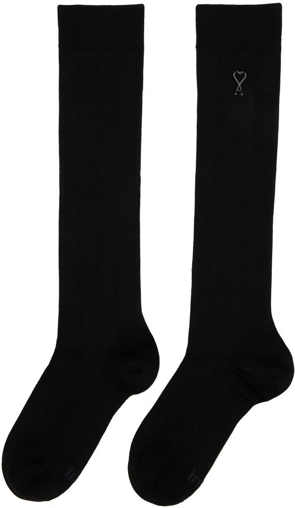 商品AMI|Black Silk Socks,价格¥297,第2张图片详细描述