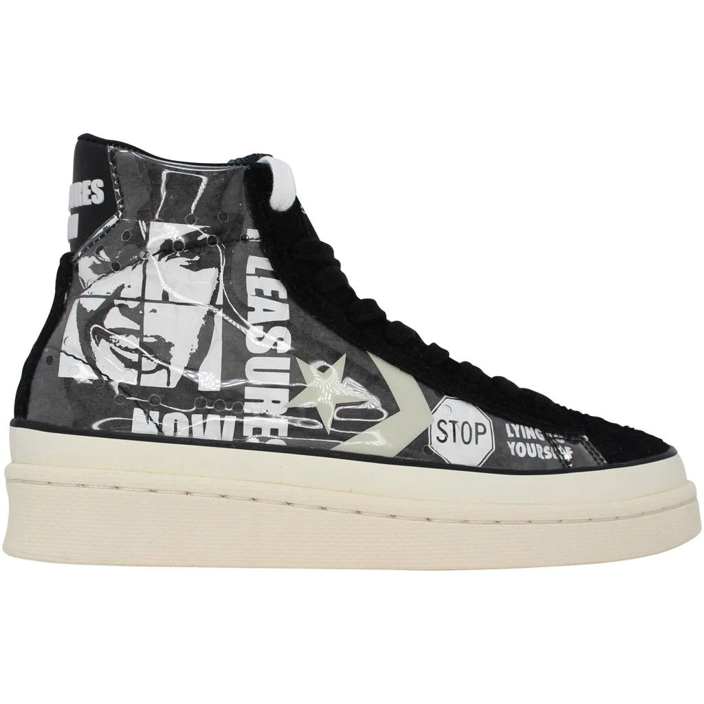 商品Converse|Converse Pro Leather Mid Black/White/Egret  165602C Men's,价格¥210,第1张图片