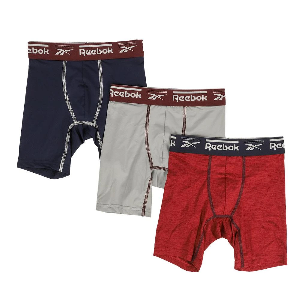 Reebok Boy's 3 Pack Long Leg Boxer Briefs 商品