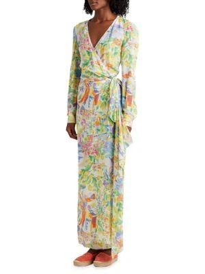 商品Ralph Lauren|Collinson Maxi Wrap Dress,价格¥3638,第3张图片详细描述