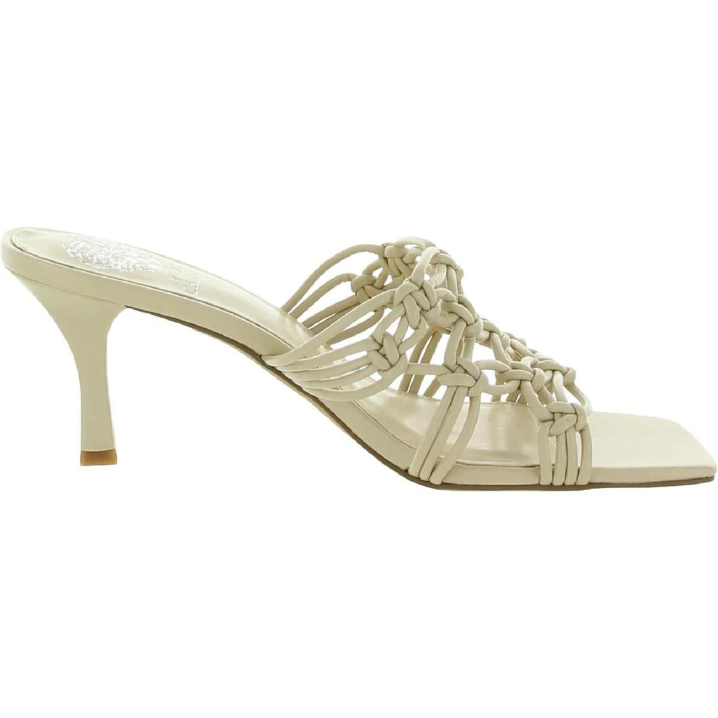 商品Vince Camuto|Vince Camuto Womens Aleya Faux Leather Slip On Mule Sandals,价格¥122,第2张图片详细描述