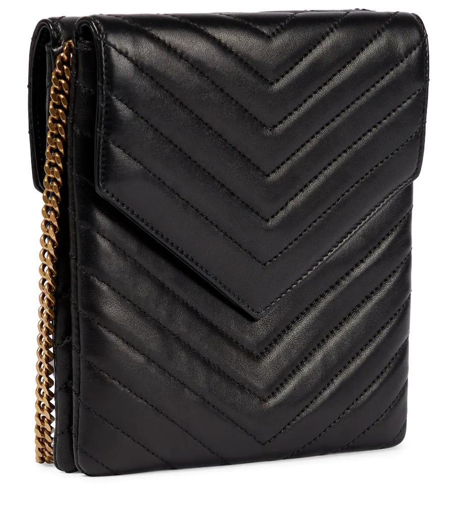 商品Yves Saint Laurent|Double Flap leather crossbody bag,价格¥9349,第6张图片详细描述
