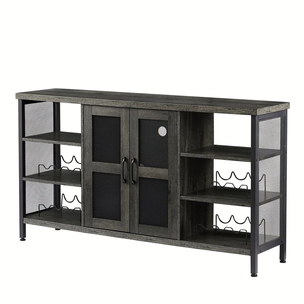 商品Streamdale Furniture|Streamdale Industrial Wine Bar Cabinet,价格¥2372,第4张图片详细描述