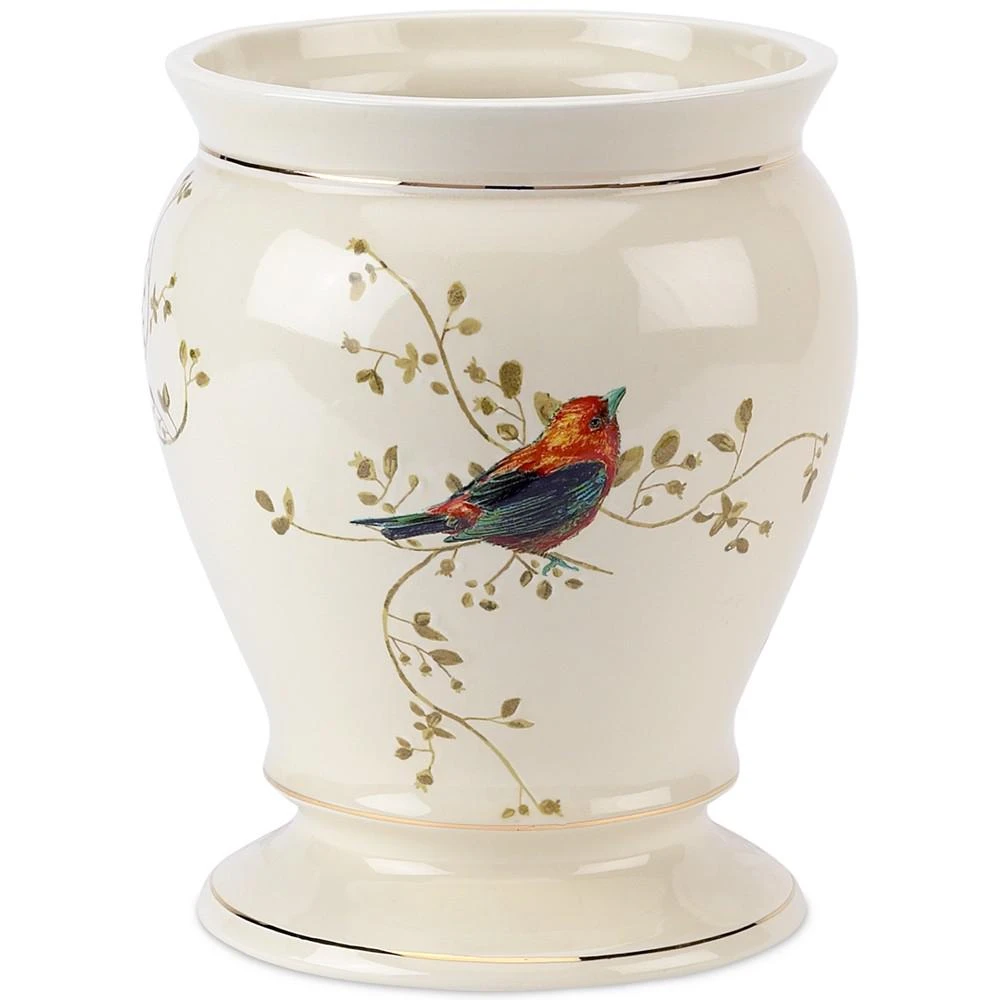 商品Avanti|Bath Accessories, Gilded Birds Trash Can,价格¥456,第1张图片