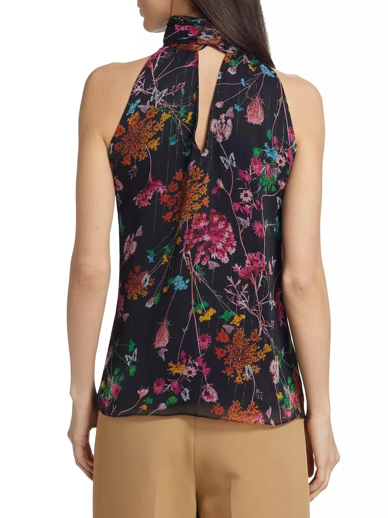 商品PRABAL GURUNG|Floral Chiffon Tie-Neck Blouse,价格¥1248,第5张图片详细描述