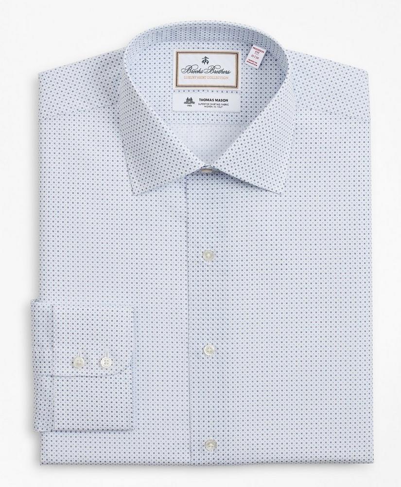 商品Brooks Brothers|Luxury Collection Madison Relaxed-Fit Dress Shirt, Franklin Spread Collar Geo Print,价格¥368,第6张图片详细描述