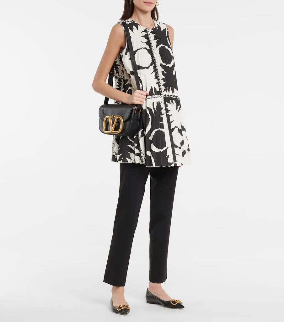 商品RED Valentino|褶裥棉质混纺府绸上衣,价格¥3219,第2张图片详细描述
