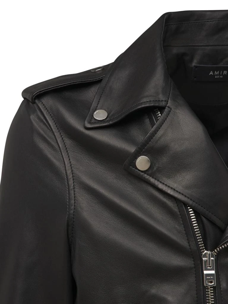 商品AMIRI|Leather Biker Jacket,价格¥10645,第3张图片详细描述