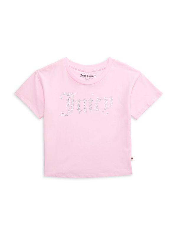 Girl's Rhinestone Logo Tee