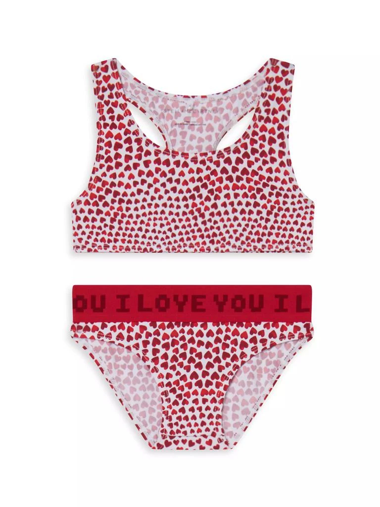 商品Stella McCartney|Little Girl's & Girl's 2-Piece Hearts Swimsuit,价格¥525,第1张图片