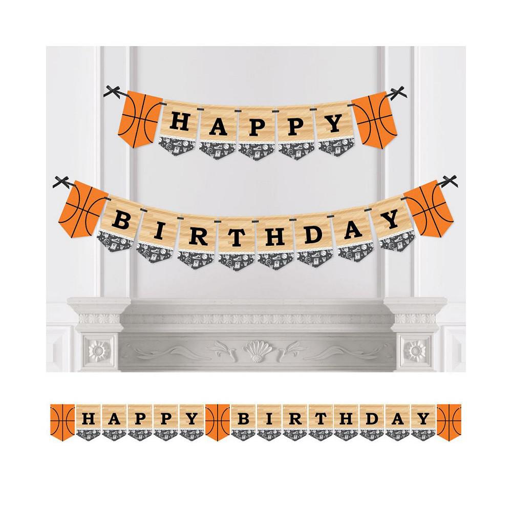 Nothin' but Net - Basketball - Birthday Party Bunting Banner - Sports Party Decorations - Happy Birthday商品第1张图片规格展示