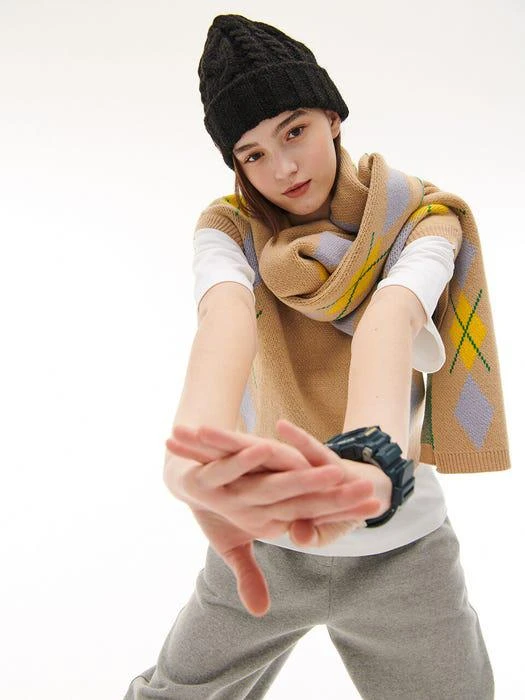 商品HACKESCH|Uma Muffler_Mix Beige,价格¥446,第1张图片