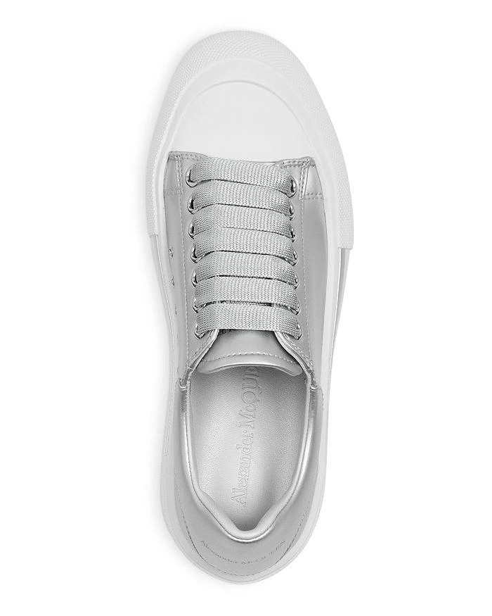 商品Alexander McQueen|Women's Deck Metallic Low Top Sneakers,价格¥1615,第4张图片详细描述