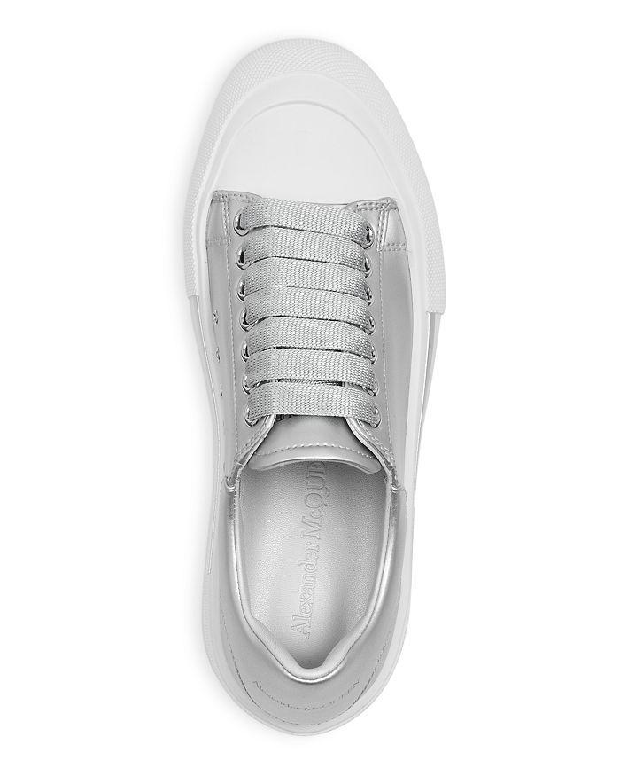 商品Alexander McQueen|Women's Deck Metallic Low Top Sneakers,价格¥1938,第6张图片详细描述