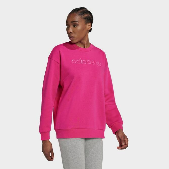 商品Adidas|Women's adidas Originals Linear Boyfriend Crewneck Sweatshirt,价格¥370,第4张图片详细描述